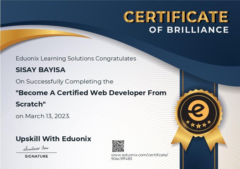 Web Development Certification